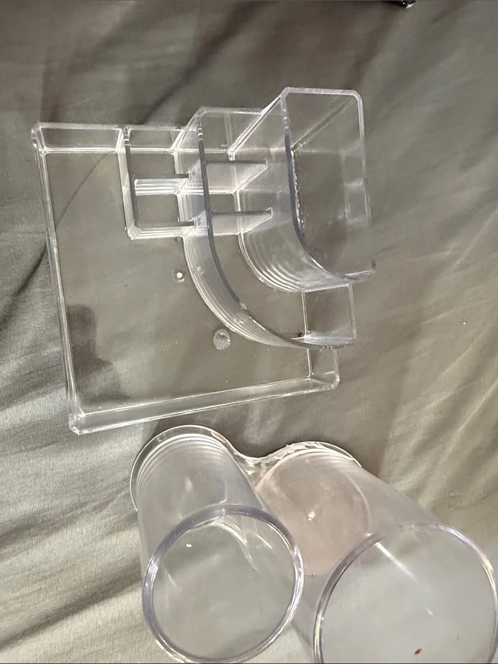 Clear Acrylic Desk Organizer with Cup Holders